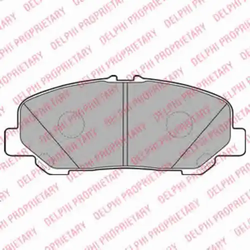 Тормозные колодки дисковые передняя ось DELPHI LP2119