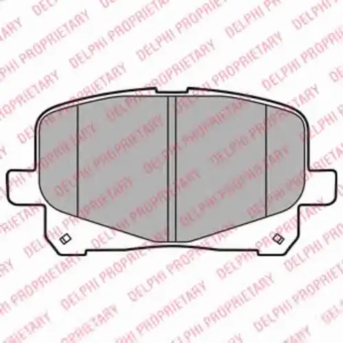 Тормозные колодки дисковые передняя ось DELPHI LP2129