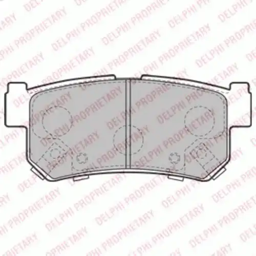 Тормозные колодки дисковые задняя ось DELPHI LP2127