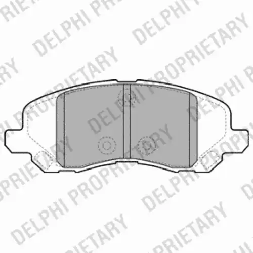 Тормозные колодки дисковые передняя ось DELPHI LP2038