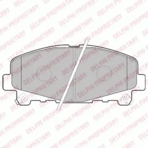 Тормозные колодки дисковые передняя ось DELPHI LP2166