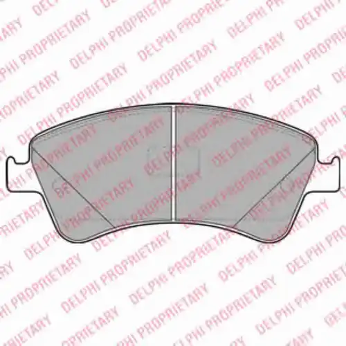 Тормозные колодки дисковые передняя ось DELPHI LP2104