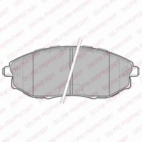 Тормозные колодки дисковые передняя ось DELPHI LP2183
