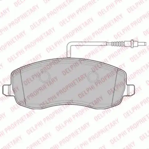 Тормозные колодки дисковые передняя ось DELPHI LP2173