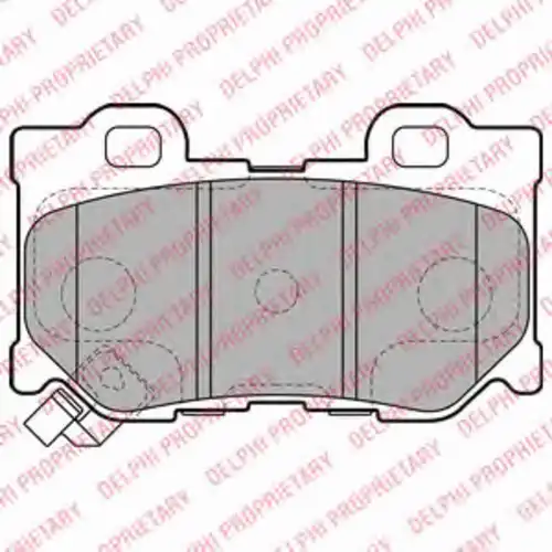 Тормозные колодки дисковые задняя ось DELPHI LP2157