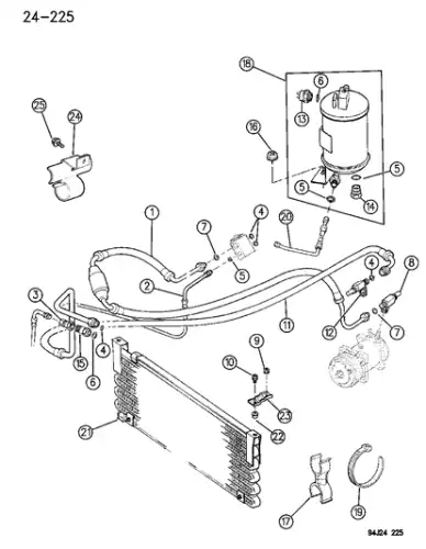 осушитель конд. 4797002 JEEP