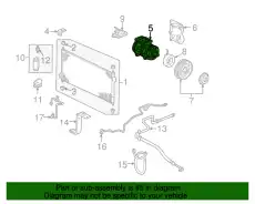 компрессор конд. 38810P3G003 HONDA