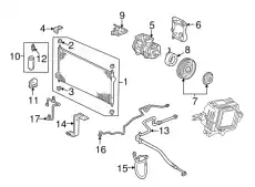 компрессор конд. 38810P3G003 HONDA