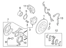 Тормозные колодки дисковые MAZDA EFY52623Z