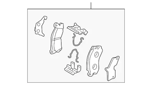 Тормозные колодки дисковые MAZDA EFY52623Z