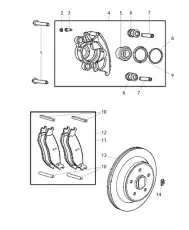 колодки дисковые торм. задн. Jeep 5083882AE