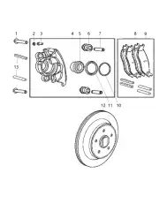 колодки дисковые торм. задн. Jeep 5093511AB