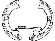 Тормозные колодки барабанные CHRYSLER 04882576