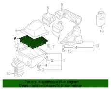 Фильтр воздушный MITSUBISHI MD620823