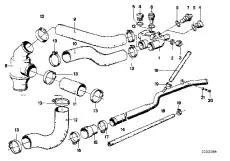 водяной шланг ! \BMW 3' E21, E30, 5' E12 11 53 1 266 453