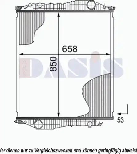 Радиатор кондиционера (конденсатор) AKS DASIS 460003N