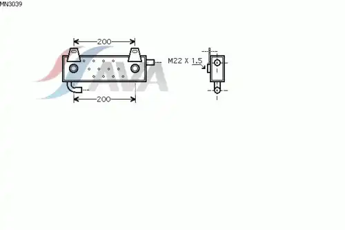 Масляный радиатор AVA MN3039