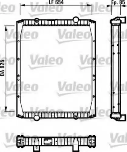 Радиатор системы охлаждения двигателя VALEO 730337