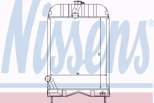 Radiator 62253 NISSENS