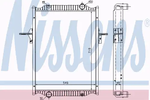 Радиатор кондиционера (конденсатор) NISSENS 63782A