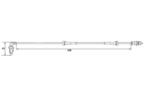 Датчик ABS BOSCH 0 265 007 610