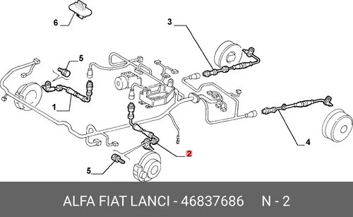 Датчик ABS FIAT 46837686