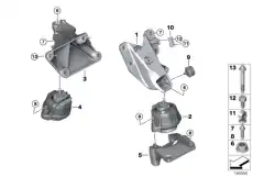 Подушка крепления двигателя П ! \BMW 1' E82, E88, 3' E90, LCI, E91, E92, E93, X1 E84, Z4 22 11 6 773 744