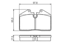 Тормозные колодки дисковые BOSCH 0 986 494 267