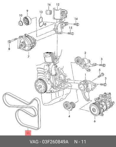 VAG 03F 260 849 A