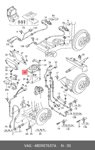 Запчасть 4B0 907 637 A VAG