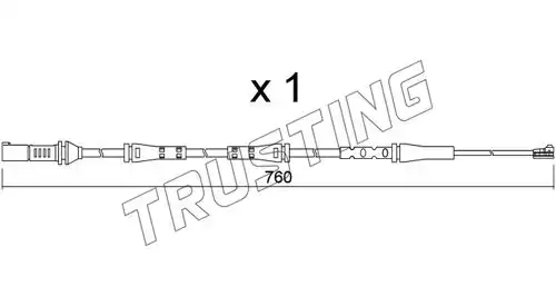 Датчик тормозных колодок TRUSTING SU.377