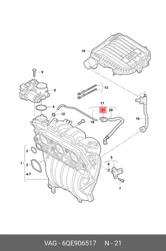 КЛАПАН 6QE 906 517 VAG