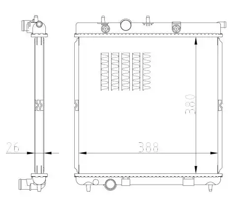 Радиатор кондиционера (конденсатор) NRF 550016