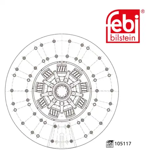 Диск сцепления FEBI 105117