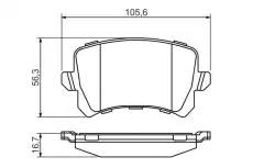 Тормозные колодки дисковые BOSCH 0 986 494 344