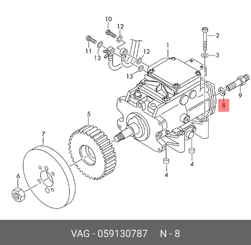  059130787 VAG, УПЛОТНИТ. КОЛЬЦО