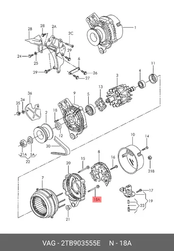 Фара VAG 2TB 903 555 E
