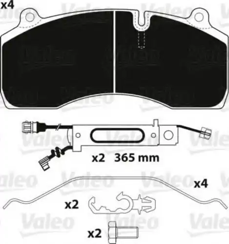 Тормозные колодки дисковые VALEO 882259
