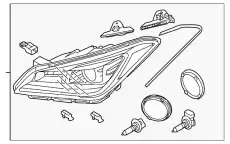 Фонарь габаритный HYUNDAI / KIA 92101B1010