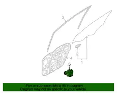 Motor assy - front power window, rh 82460G2020 HYUNDAI