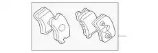Тормозные колодки дисковые MITSUBISHI MN116286