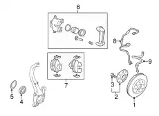 Hose - brake front, rh 5873239900 HYUNDAI