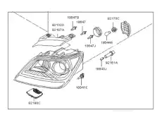 Фонарь габаритный KIA 921012J011