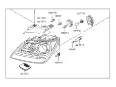 Фонарь габаритный KIA 921022J010