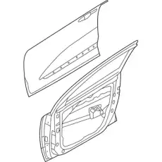 Panel assy - front door, lh 76003G5000 KIA