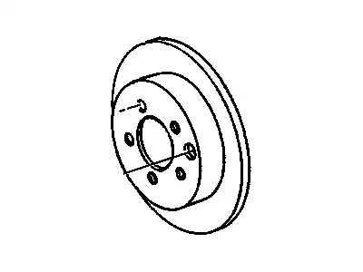 ROTOR,RR BRK(ACDelco #177-875) 19149233 CHEVROLET