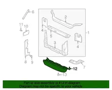 DEFLECTOR,RAD AIR LWR 10323078 CHEVROLET