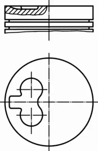 поршень Ren 021 66 02 MAHLE