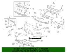 INSERT PKG,FRT BPR FASCIA OTR(ANTHRACITE) 13415643 BUICK