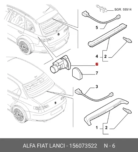 РОЗЕТКА 156073522 ALFA ROMEO